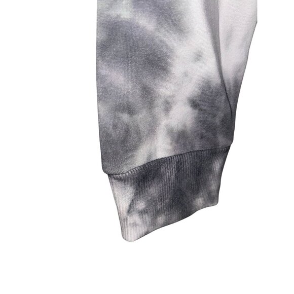 David Bowie Rebel Rebel Tie Dye Cropped Sweatshirt M/M Gray & White Polyester - Picture 5 of 8